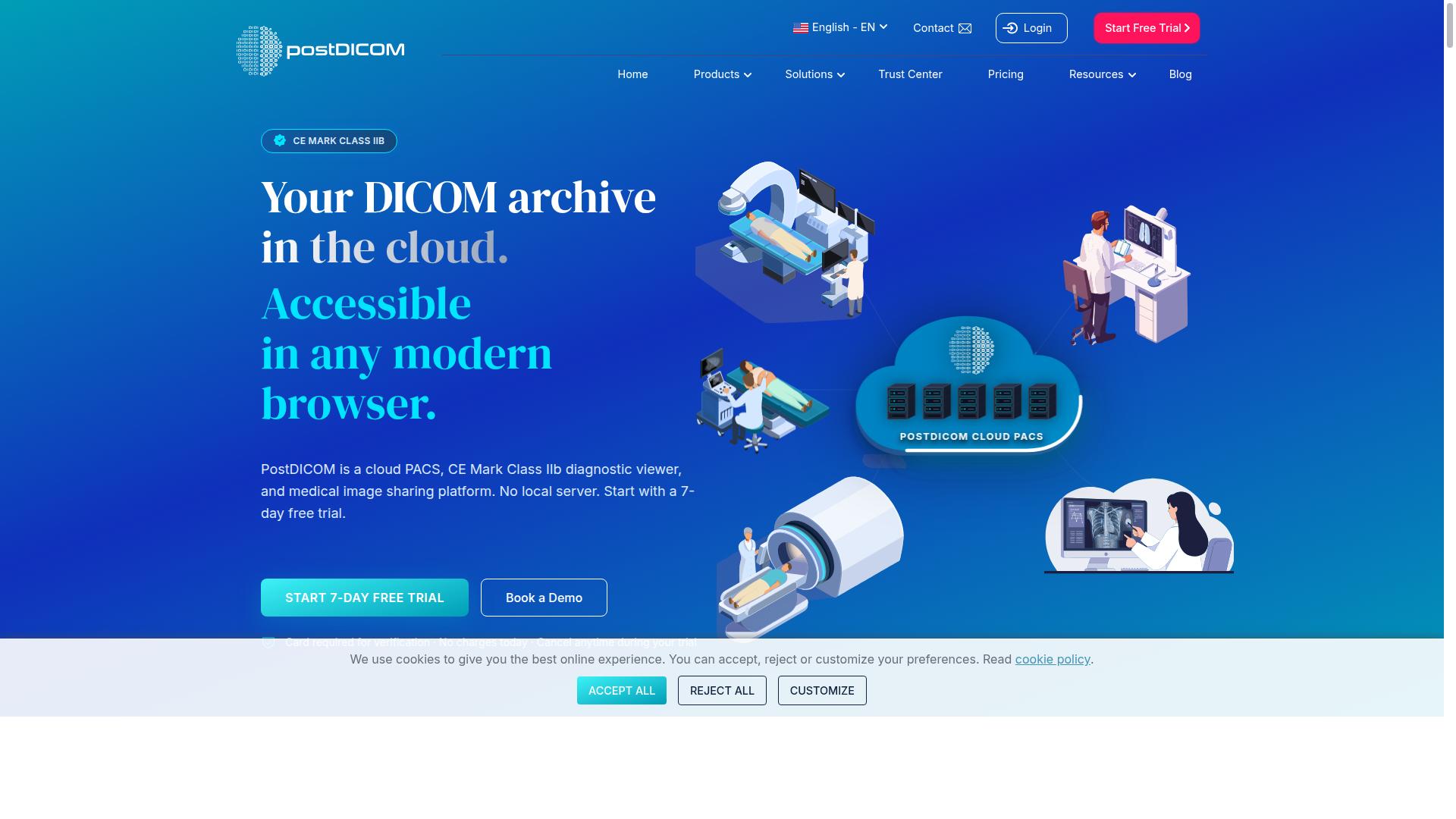 PostDICOM website